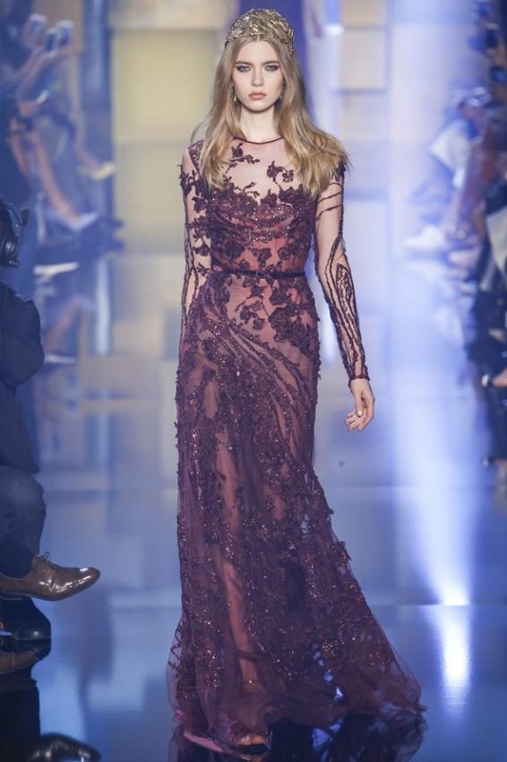 Elie Saab presented his Fall-Winter 2015 Haute couture collection