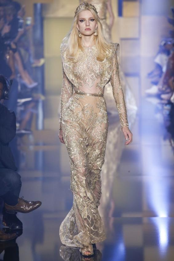 Elie Saab presented his Fall-Winter 2015 Haute couture collection