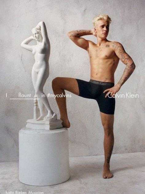 Justin Bieber flaunts for Calvin Klein Spring 2016 campaign